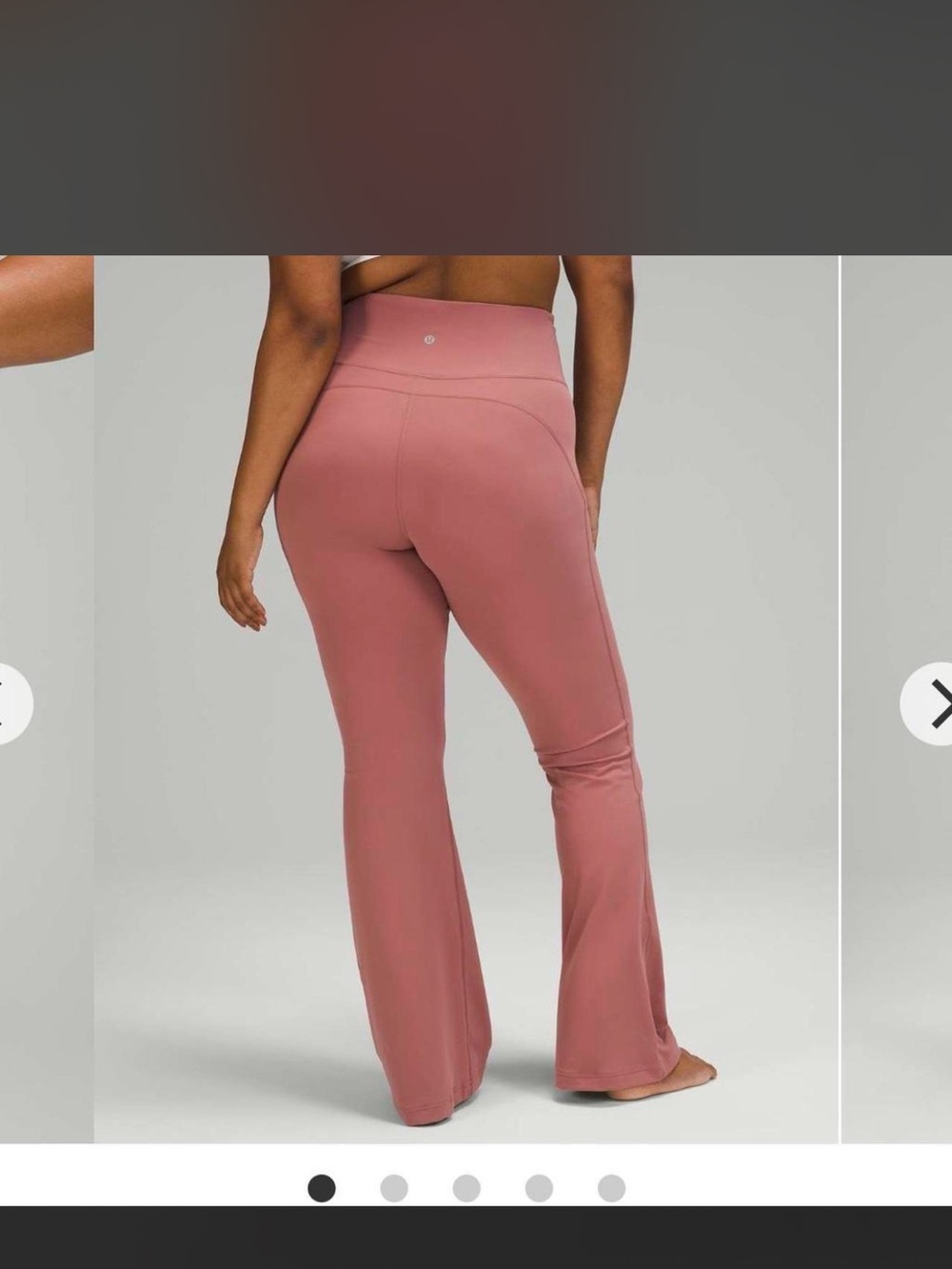 Lululemon High-Waist Flare Yoga Pants - Dusty Rose